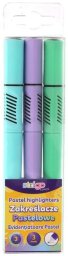 Zakreślacze trójkątne 3szt pastel STRIGO