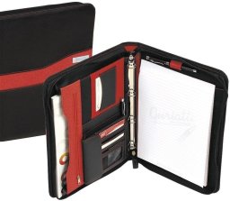 Teczka konferencyjna A4 Milo czarno-czerwona