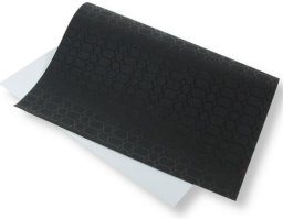 Papier ozdobny brokatowy 140g 40x60cm czarny 5ark