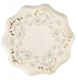 Talerzyki Kwiaty 20cm 6szt