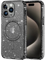 Etui do Apple iPhone 15 Pro Max BROKATOWE do MagSafe CLEAR CASE Szkło