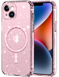 Etui do Apple iPhone 13 | 14 BROKATOWE do MagSafe CLEAR CASE Szkło na ekran