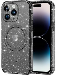Etui do Apple iPhone 14 Pro BROKATOWE do MagSafe CLEAR CASE Szkło na ekran