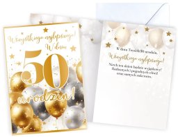 Kartka Okolicznościowa na 50 Urodziny - Cyfry