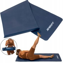 Eb Fit MATA FITNESS NBR ANTYPOŚLIZGOWA 183x61x1CM NIEBIESKA ENERO FIT