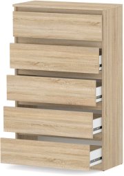 Komoda Drewniana 70cm Nowoczesna Pojemna Szafka Do Salonu Sypialni Sonoma