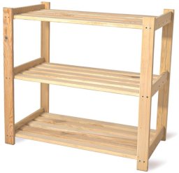 Regał R5 Magazynowy Drewniany Do Spiżarni Piwnicy 3 Półki Sosna 62cm