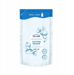 Luksja ON LINE Kremowe mydło do rąk i ciała Mleczko bawełniane & Jaśmin 500 ml