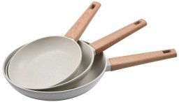 ZESTAW 3 PATELNI MARMURKOWYCH BERGNER BG-34741 NATURALLY
