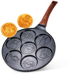 PATELNIA GRANITOWA DO JAJEK I PLACKÓW ZE ZWIERZĄTKAMI BLACK&WOOD 199080