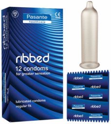 PASANTE_Passion prezerwatywy prążkowane 12szt