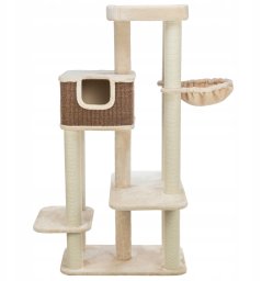 Bertholo, drapak stoj�cy, dla kota, kremowy/ciemnobr�zowy, 165 cm