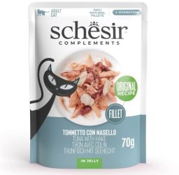 Agras Pet Foods SCHESIR Adult Tuńczyk z morszczukiem 70g