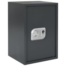 vidaXL Elektroniczny sejf cyfrowy z zamkiem odcisków palców 31x35x50 cm Stal
