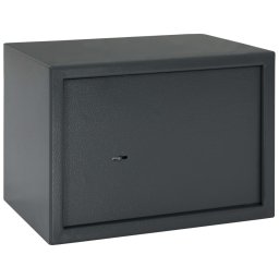 vidaXL Sejf z zamkiem na klucz ciemnoszary 25x35x25 cm stalowy