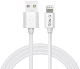 Kabel USB Savio USB-A - USB-A 1 m Biały (CL-192)