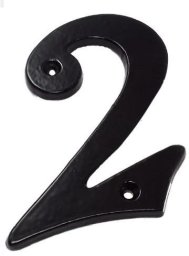 JetWorld NUMBER 2 GB-2531_2 105X65MM BLACK