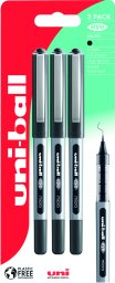 UNIBALL Uni-ball eye 150 3 szt. czarne długopisy grubość kreski 0,2mm micro