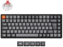 K2 Max(schwarz/grau, DE-Layout, Keychron Super Red, Aluminiumrahmen, RGB)
