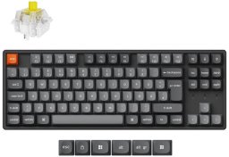 K8 Max(schwarz/grau, DE-Layout, Keychron Super Banana, Aluminiumrahmen, RGB)