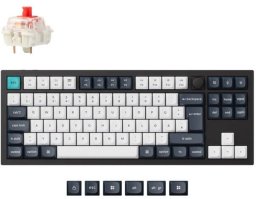 Q3 Max(schwarz/mehrfarbig, DE-Layout, Gateron Jupiter Red, Hot-Swap, Aluminiumrahmen, RGB)