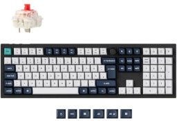 Q6 Max(schwarz/mehrfarbig, DE-Layout, Gateron Jupiter Red, Hot-Swap, Aluminiumrahmen, RGB)