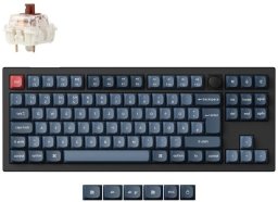 V3 Max(schwarz/blaugrau, DE-Layout, Gateron Jupiter Brown, Hot-Swap, RGB)