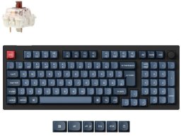 V5 Max(schwarz/blaugrau, DE-Layout, Gateron Jupiter Brown, Hot-Swap, RGB)