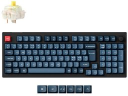 V5 Max(schwarz/blaugrau, DE-Layout, Gateron Jupiter Banana, Hot-Swap, RGB)