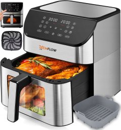 FRYTKOWNICA BEZTŁUSZCZOWA AIR FRYER FRYTOWNICA DUŻA 8L 1800W DUŻA MISA XL