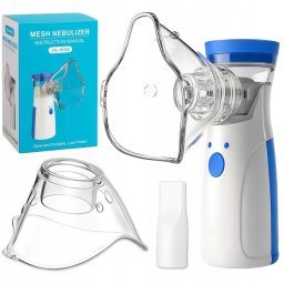 INHALATOR ULTRADŹWIĘKOWY RODZINNY NEBULIZATOR PRZENOŚNY CICHY USB