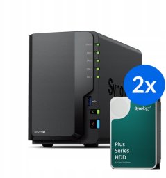 Serwer plików Synology DS225+ 2-zatokowy 24TB Tower (DS225+-24T-10-2)