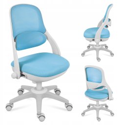 Fotel Obrotowy Dla Dzieci I Młodzieży Regulowany Mark Adler Junior 4.7 Blue