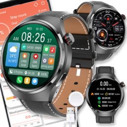 SMARTWATCH ZEGAREK SMARTBAND MENU POLSKIE DAMSKI ROZMOWY MĘSKI SMART WATCH WATCH 4 PRO