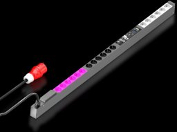 Rittal PDU Basic Stromverteilung switched 32A/1P CEE 12xC13+ 4xC19 rozdzielacz zasilania PDU 1 x gniazdo sieciowe