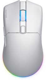 Mysz dla graczy bezprzewodowa Hator Pulsar 3 Wireless biała