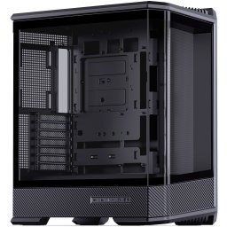Jonsbo D400 PC-Gehuse, Midi Tower, ATX, Tempered Glass - schwarz