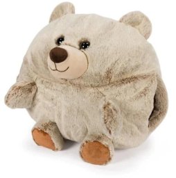 Poduszka miś i pluszowy ogrzewacz do dłoni