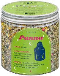 Herbata Zodiakalna PANNA - herbaciany susz napar ziołowa mieszanka na astrologiczny prezent upominek podarunek dla osoby ze znakiem zodiaku PANNY
