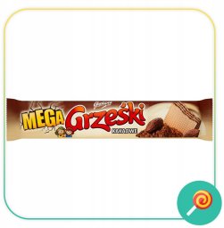 GrzeÅki MEGA wafle kakaowe nieoblane  | 34g