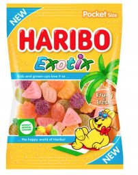 Haribo Å¼elki owoce tropikalne exotix | 100g