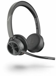 Poly Voyager 4320 MS Teams Wireless Headset, Bluetooth, USB-C, +BT700 dongle, +Charging Stand, Black