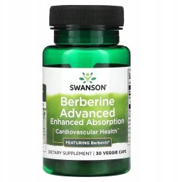 Swanson SWANSON Berberine Advanced 500mg 30 kapsułek Berberyna one size