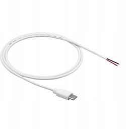 Kabel USB Akyga Serwisowy AK-SC-40 USB type C 60 W 1 m Biały