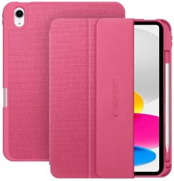 Etui Tech-Protect SmartCase Pen Canvas do Apple iPad 10.9" 2022 / 11" 2025 Magenta Bloom