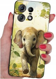 Etui do Motorola Moto EDGE 50 Pro WZORY |SILIKONOWE MATT CASE