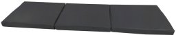 Materac gimnastyczny KIDS 150x50x5 cm 3-częściowy składany grafitowy