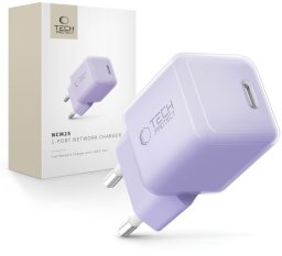 TECH-PROTECT NCM25 1-PORT NETWORK CHARGER PD 25W BABY PURPLE