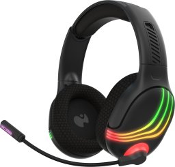 PDP 049-032-BK słuchawki/zestaw słuchawkowy Bezprzewodowy Opaska na głowę Gaming Bluetooth Czarny