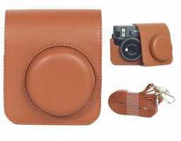 Pokrowiec LoveInstant Futerał Etui Pokrowiec Case Na Aparat Do Aparatu Fujifilm Instax Mini 41 / Brązowy